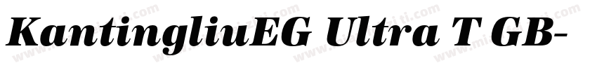 KantingliuEG Ultra T GB字体转换